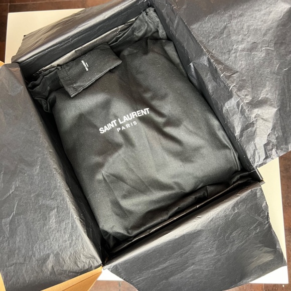 Saint Laurent Black Glittered SL/37 Court Classic Sneakers Size 8 - Picture 13 of 13